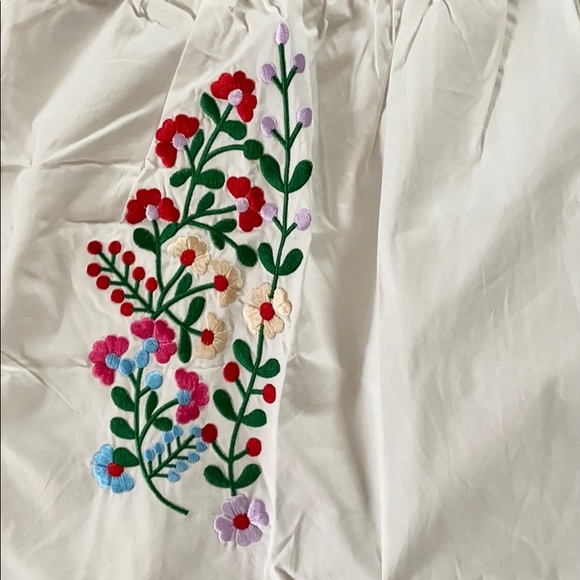 SHEIN 100% Cotton Embroidered Sleeves Top - Picture 7 of 14